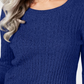 Karen Scott Women's Petite Marled Cotton Cable-Knit Sweater Blue Size Petite