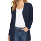 Charter Club Women's Open-Front Curved-Hem Completer Sweater Blue Size Small
