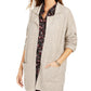 Style & Co Women's Patch Pocket Cardigan Beige Size PP
