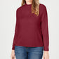 Karen Scott Women's Mock Neck Sweater Red Size PL