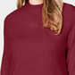 Karen Scott Women's Mock Neck Sweater Red Size PL