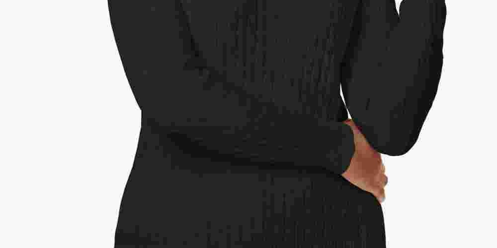 Karen Scott Women's Ribbed Long Sleeve Scoop Neck Sweater Black Size Petite Large