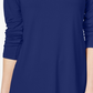 JM Collection Women's Turtleneck Top Blue Size X-Small