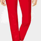 Charter Club Women's Petite Pull-On Ponté-Knit Pants Red Size 2P