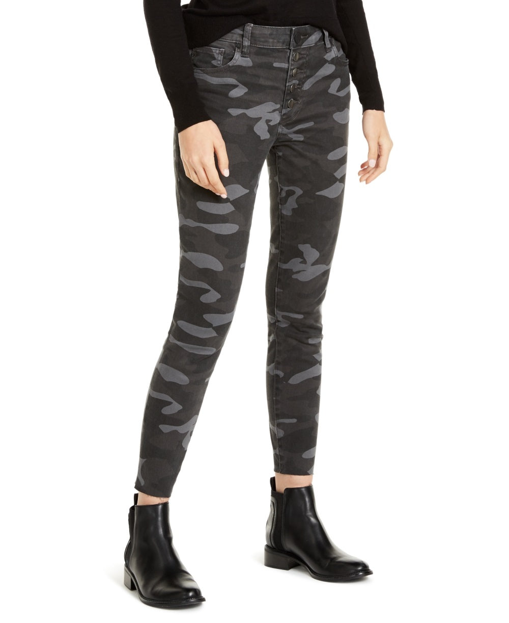 Kut From The Kloth Women's Connie High Waist Raw Hem Ankle Skinny Jeans Gray Size 10