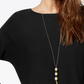 INC International Concepts Women's Sweater Tunic Black Size Petite X-Large