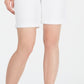 Charter Club Women's Tummy Control Cuffed Shorts  White Size 8 Petite