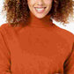 Karen Scott Women's Turtleneck Sweater Red Size Small