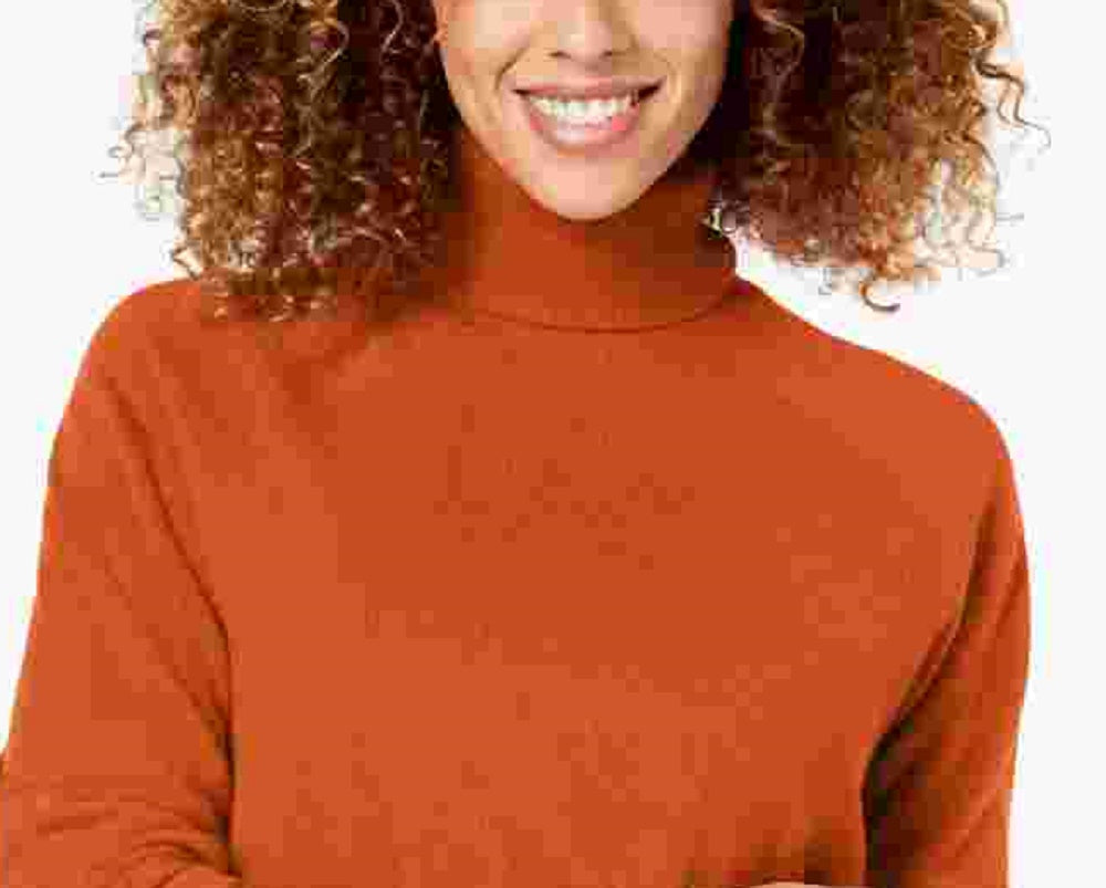 Karen Scott Women's Turtleneck Sweater Red Size Small