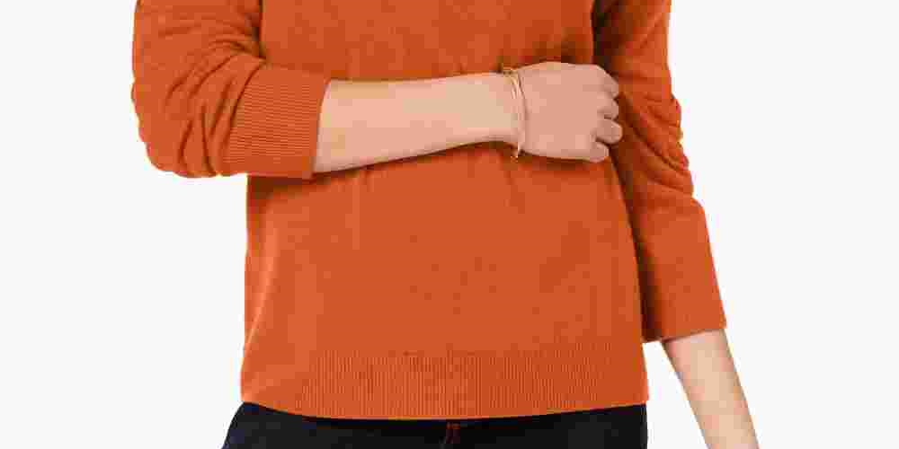 Karen Scott Women's Turtleneck Sweater Red Size Small