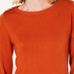 Karen Scott Women's Button-Shoulder Sweater  Red Size Medium