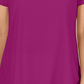 JM Collection Women's Scoop Neck Top Pink Size X-Small