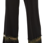 Alfani Women's Lace Inset Palazzo Pants Black Size Petite Small