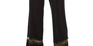 Alfani Women's Lace Inset Palazzo Pants Black Size Petite Small