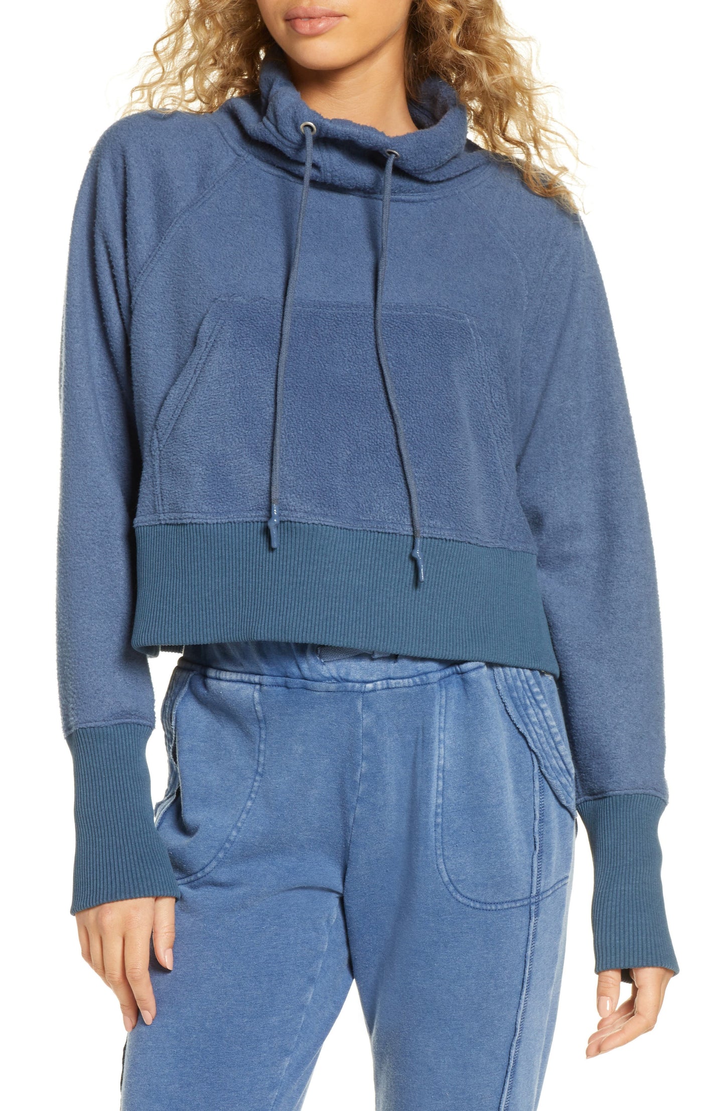Free People Women's Westlake Sweatshirt Navy Size Medium