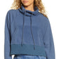 Free People Women's Westlake Sweatshirt Navy Size Medium