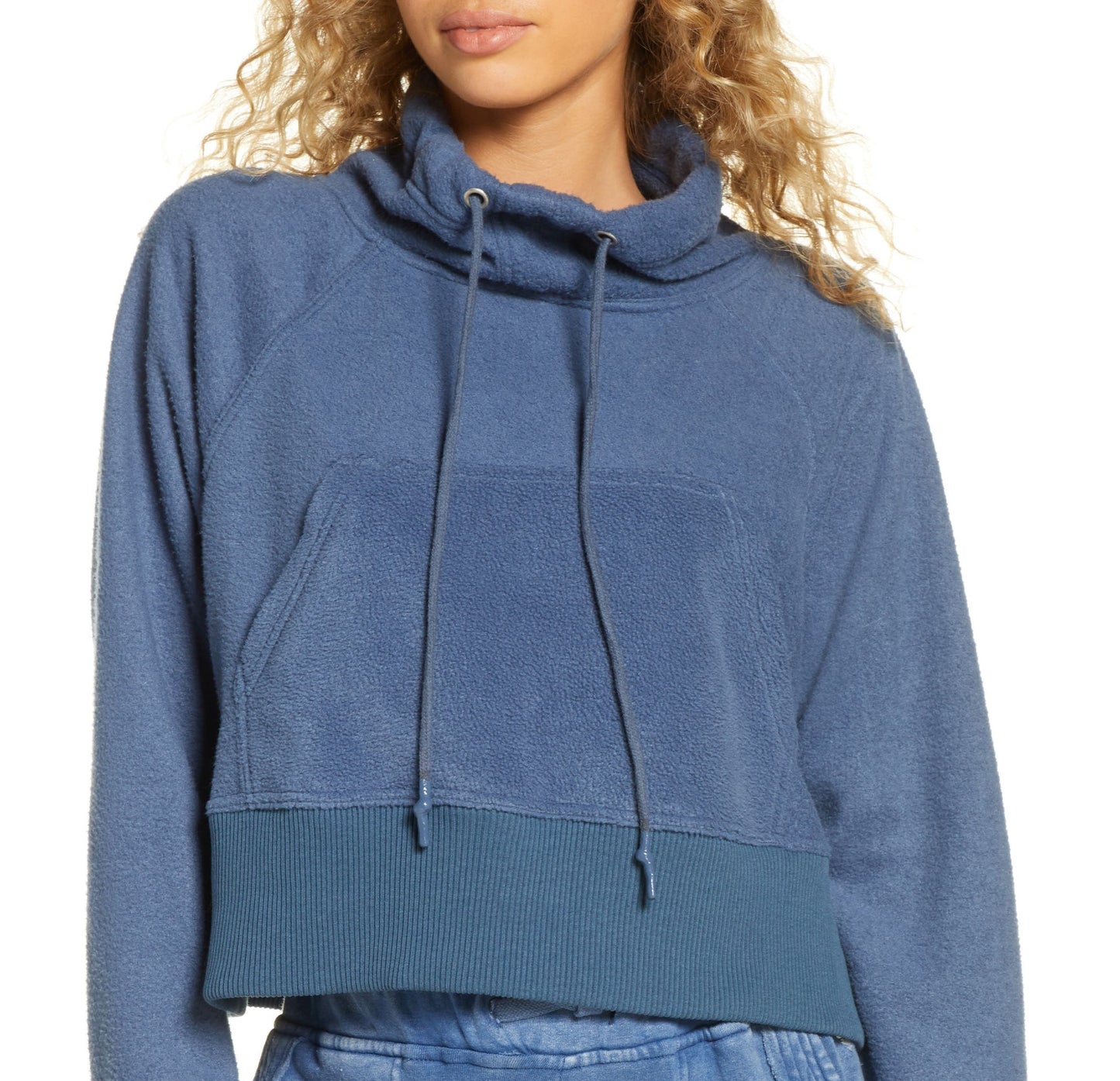 Free People Women's Westlake Sweatshirt Navy Size Medium