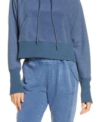 Free People Women's Westlake Sweatshirt Navy Size Medium