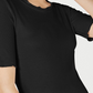 Maison Jules Women's Crewneck Elbow-Sleeve Top Black Size X-Large