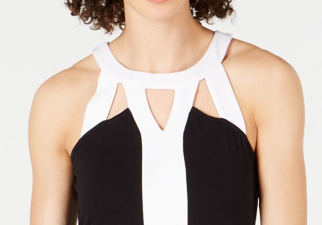 INC International Concepts Women's Colorblocked Tank Top Black Size Petite X-Large
