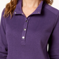 Karen Scott Women's Sport Wing Collar Snap Front Top Purple Size Small