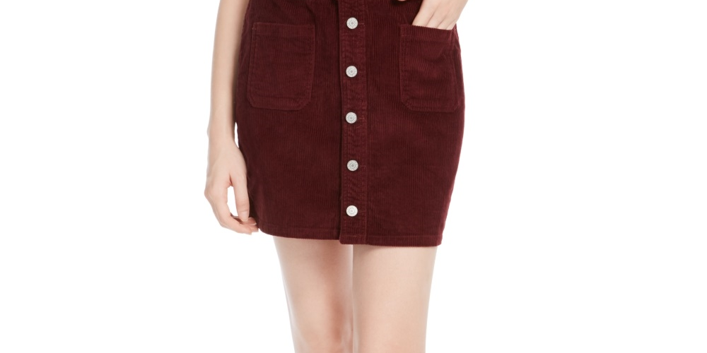 Dickies Women's Corduroy Mini Skirt Brown Size 1