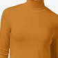 Maison Jules Women's Turtleneck Top Yellow Size Small