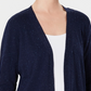 Karen Scott Women's Petite Open-Front Cardigan  Navy Size PM