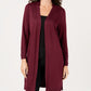 JM Collection Women's Open Front Duster Cardigan Red Size Petite X-Large