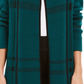 Charter Club Women's Plaid Open-Front Cardigan  Green Size Large