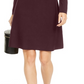 INC International Concepts Women's Asymmetrical Neck Sweater Dress Wine Size X-Small