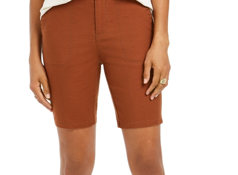 Style & Co Women's Bermuda Shorts Brown Size 8