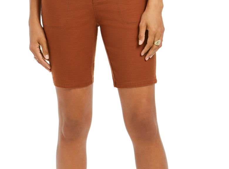 Style & Co Women's Bermuda Shorts Brown Size 8