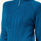 Karen Scott Women's Button Trim Mock Neck Sweater Blue Size X-Small