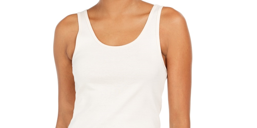 Style & Co Women's Cotton Tank Top White Size Medium