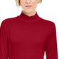 Style & Co Women's Mock-Neck Top Red Size Large