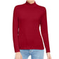 Style & Co Women's Mock Neck Top Red Size X-Large