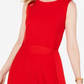Charter Club Women's Tie Waist Midi Dress Red Size Large