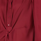 Alfani Women's Petite Twist-Front Button-Up Top Wine Size Petite X-Large