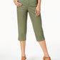 Style & Co Women's Split Hem Capri Pants Green Size 4