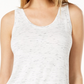 Maison Jules Women's Scoop-Neck Tank  Beigekhaki Size X-Large