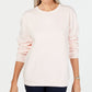 Karen Scott Women's Sport Long Sleeve Crewneck Sweatshirt Pink Size Medium