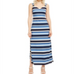 Michael Kors Women's Sleeveless Maxi Dress Blue Size Petite Large