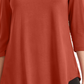 JM Collection Women's Cold-Shoulder Top  Medium Red Size Large