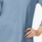 Style & Co Women's Crochet Trim Bell Sleeve Top Blue Size PS