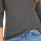 Style & Co Women's Long Sleeve Turtleneck Top Gray Size X-Small