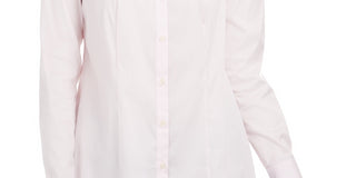Charter Club Women's Classic Button Front Shirt Pink Size 14
