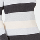 Karen Scott Women's Striped Mock Neck Cotton Sweater White/Blue Size PXL