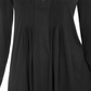 Style & Co Women's Long Sleeve Pintuck Top Black Size X-Small