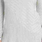 Charter Club Women's Mixed-Stitch Mock-Neck Sweater Gray Size Medium